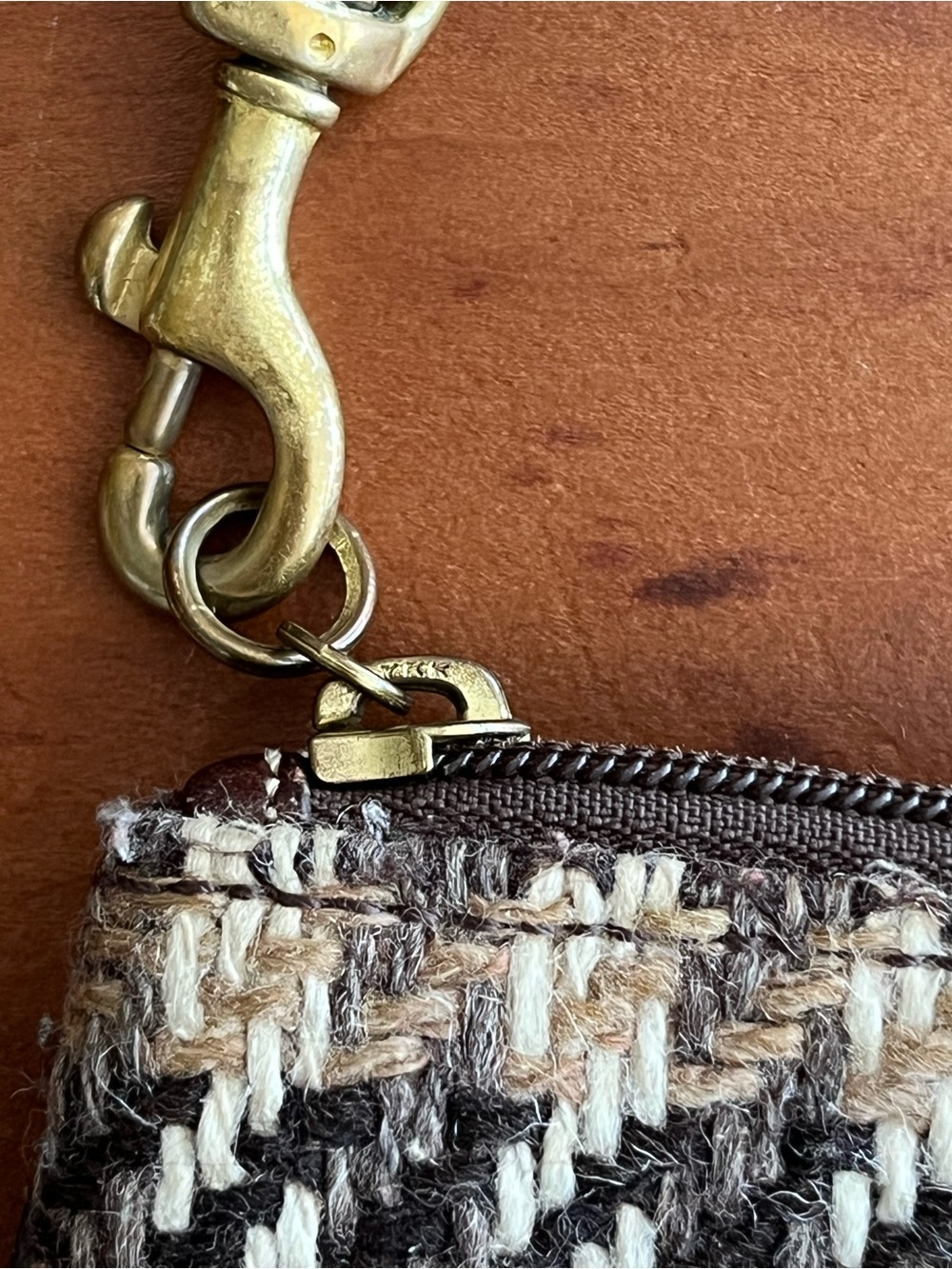 Vintage Coach Wool Wristlet - Picture 4 of 10